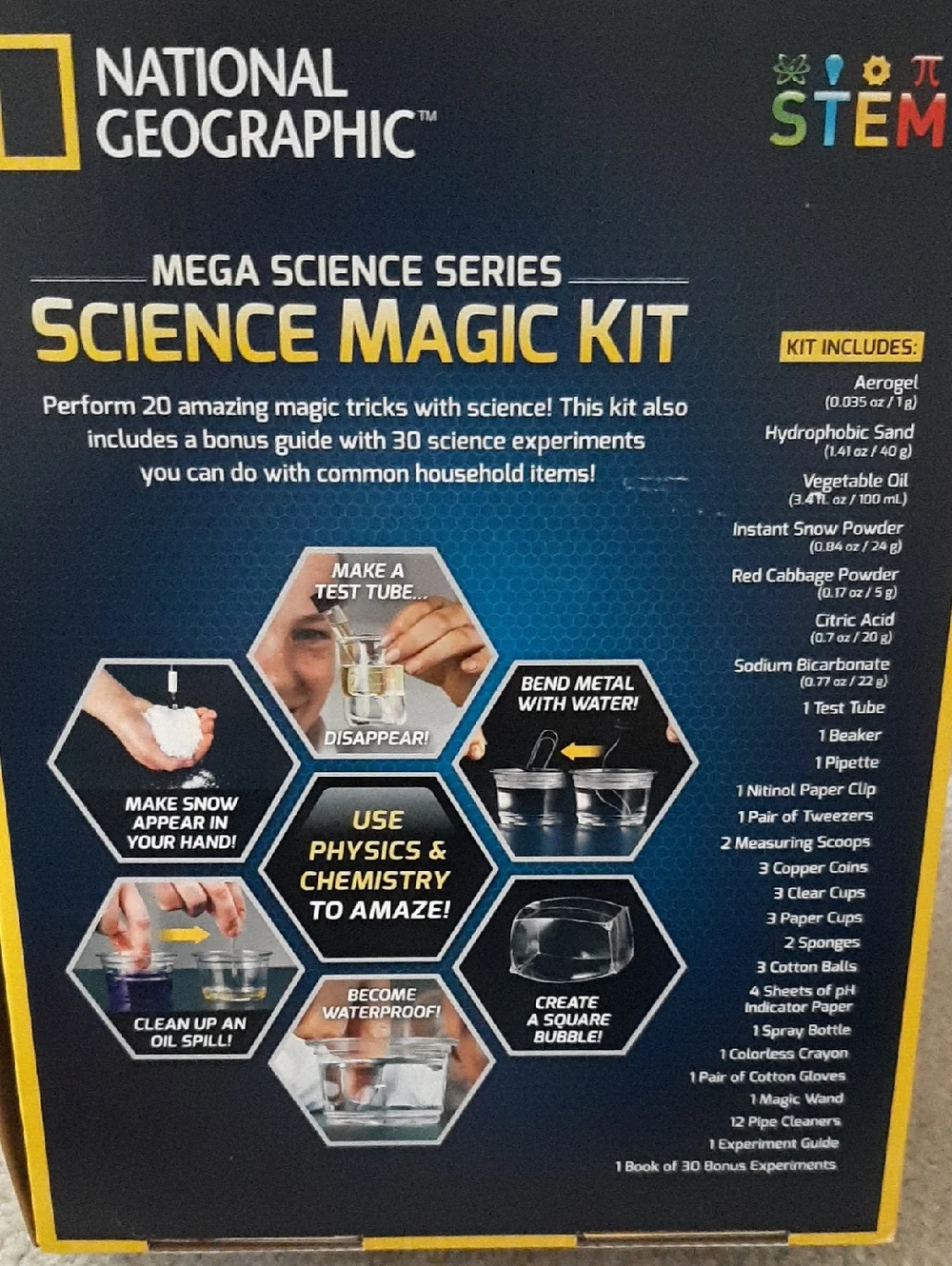 National Geographic Science Magic Kit -NIB
